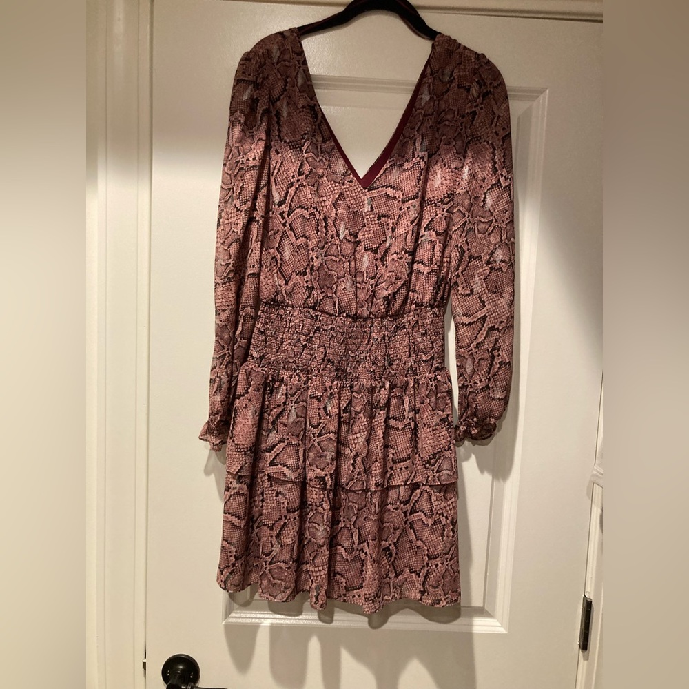 1.State snakeskin dress